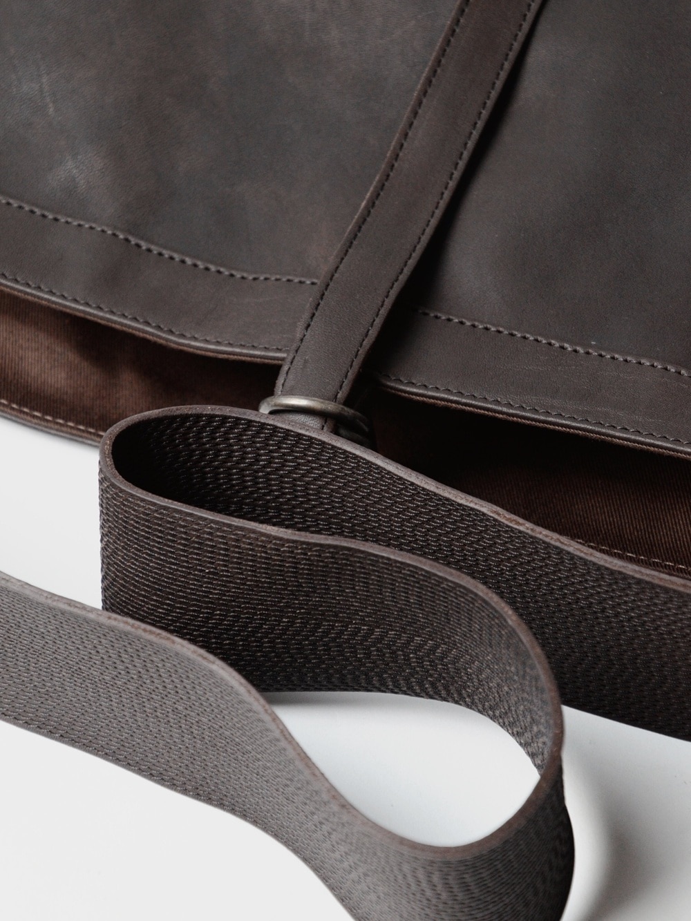 Lot.018 NEWSBOY BAG SMALL (BROWN LEATHER) TTCORE018の通販
