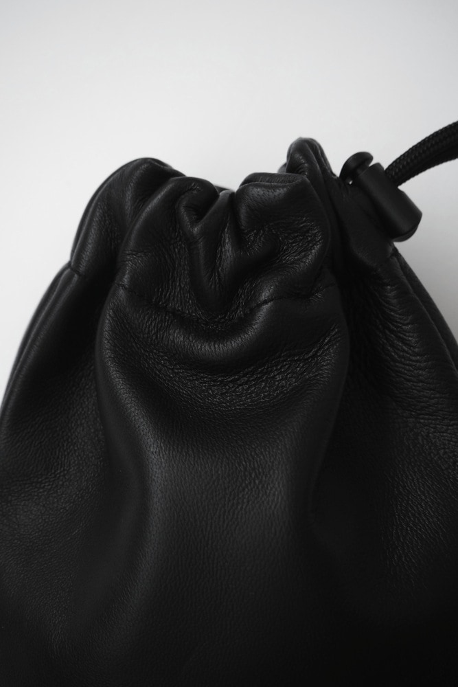 25AW】LEATHER SHOULDER POUCH (BLACK) 25FWE-WMA-BG02｜ワコマリアの通販