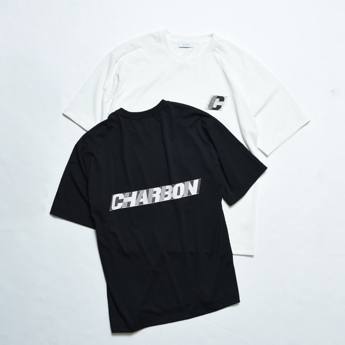 シャルボン　バックロゴドライビッグT charbon / BACK LOGO DRY BIG T-SHIRT WHITE