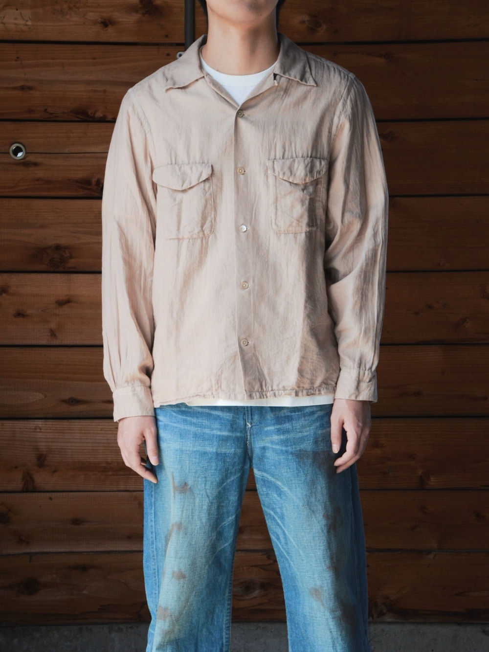 T.T｜Lot.101 Open Collar Shirt (YAKUSUGI) TTSS26101の通販