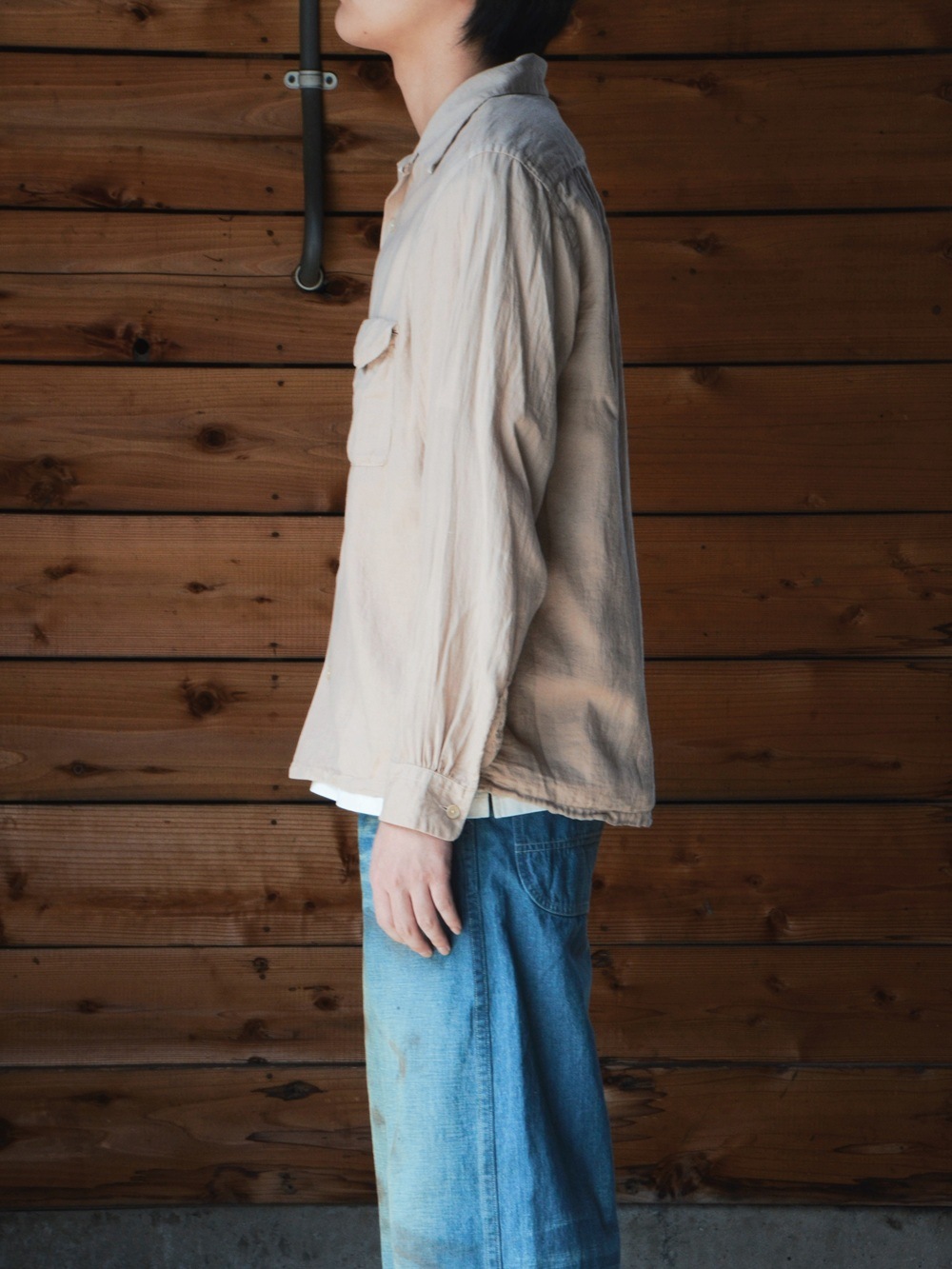 T.T｜Lot.101 Open Collar Shirt (YAKUSUGI) TTSS26101の通販