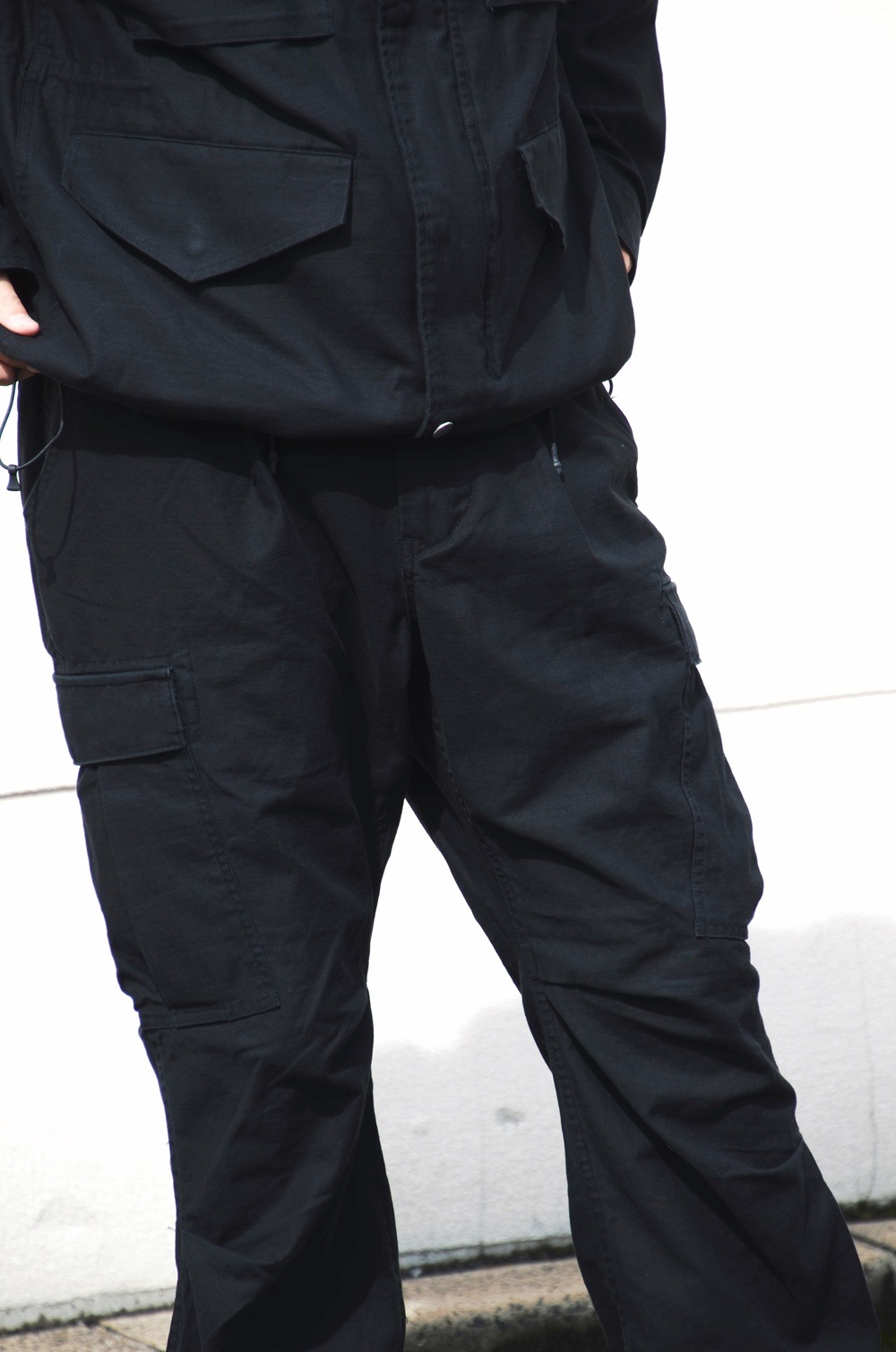 nonnative TROOPER 6P TROUSERS 2025AWタグ付き 25AW】TROOPER 6P TROUSERS COTTON BACKSATIN PIGMENT DYE (BLACK) NN