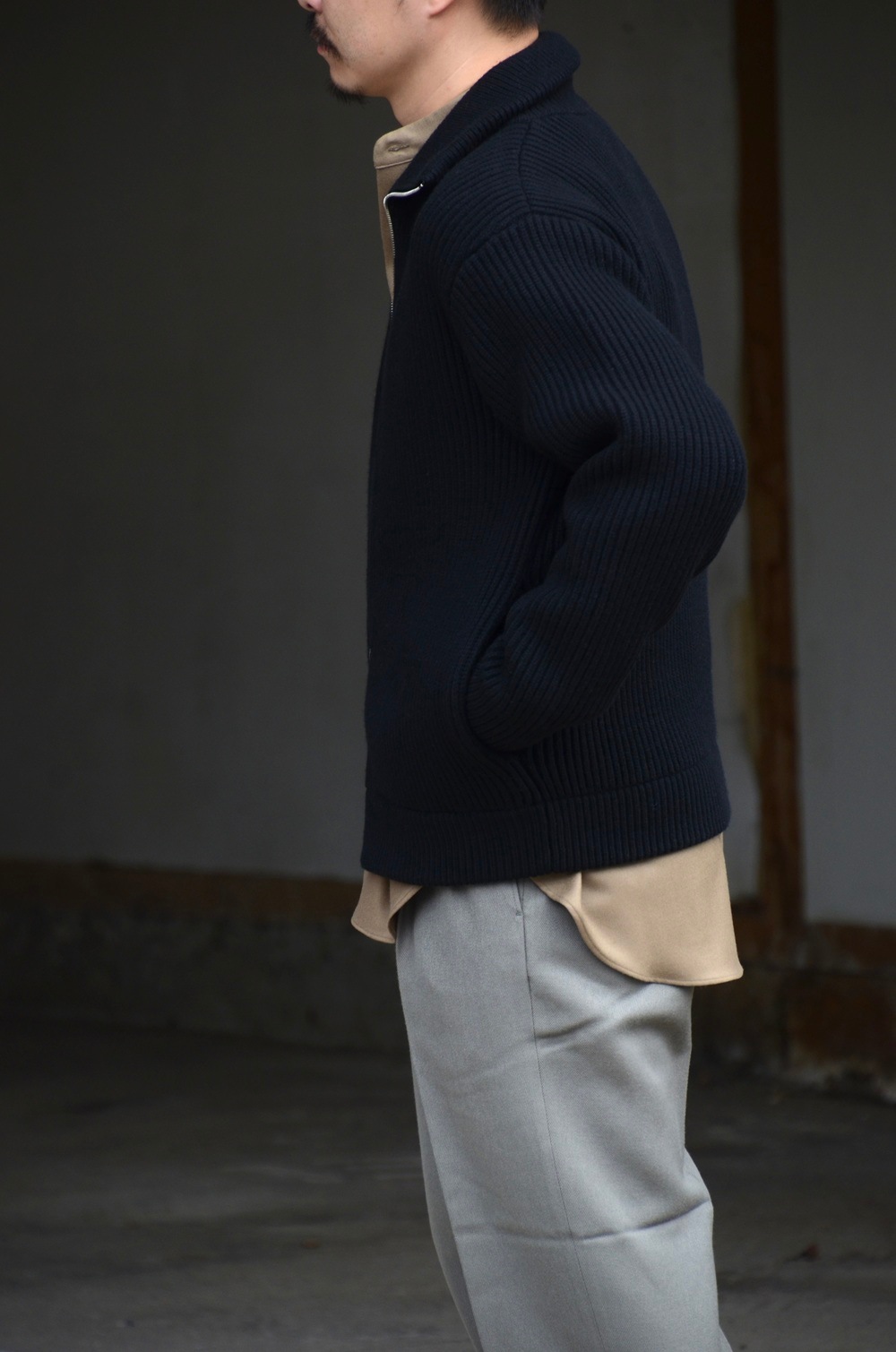 わーい 2025AW】WEWILL Drivers Knit Jacket (Black) Z-017-7002の通販