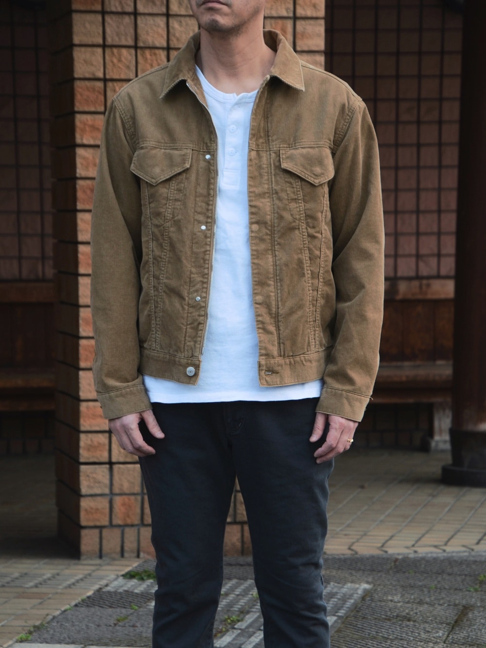 nonnative｜TRUCKER BLOUSON COTTON CORD SULFUR DYE WITH WINDSTOPPER