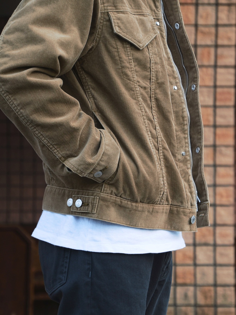 nonnative｜TRUCKER BLOUSON COTTON CORD SULFUR DYE WITH WINDSTOPPER