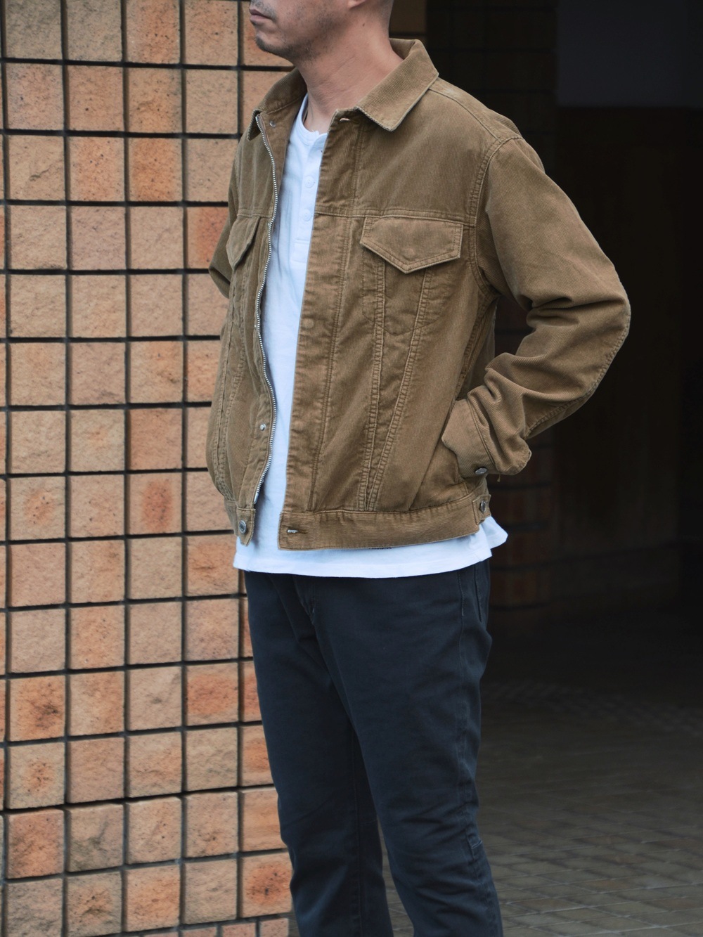 nonnative|TRUCKER BLOUSON COTTON CORD SULFUR DYE WITH WINDSTOPPER nonnative|TRUCKER BLOUSON COTTON CORD SULFUR DYE WITH WINDSTOPPER