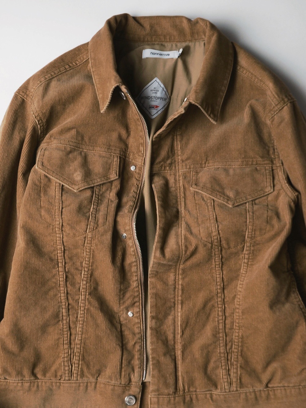 nonnative｜TRUCKER BLOUSON COTTON CORD SULFUR DYE WITH WINDSTOPPER