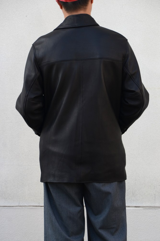 新品wackomariaワコマリアDOUBLE BREASTED COAT黒M 25AW】LEATHER COAT (TYPE-2) BLACK 25FW-WMO-CO04|ワコマリア