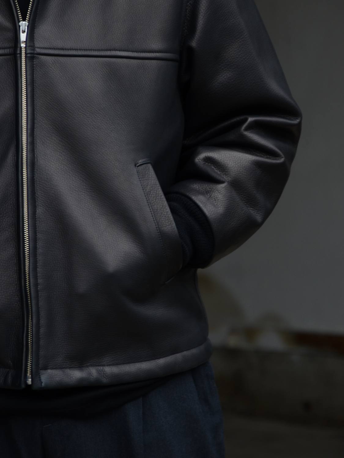 WACKO MARIA/ワコマリア】LEATHER BOA JACKET (BLACK) 25FW-WMO-BL01の通販