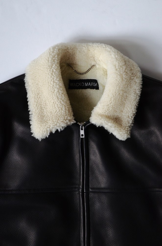 ジャケット・アウター Wind Armor G-1 Leather boa blouson M WACKO MARIA / LEATHER BOA JACKET / kaddish