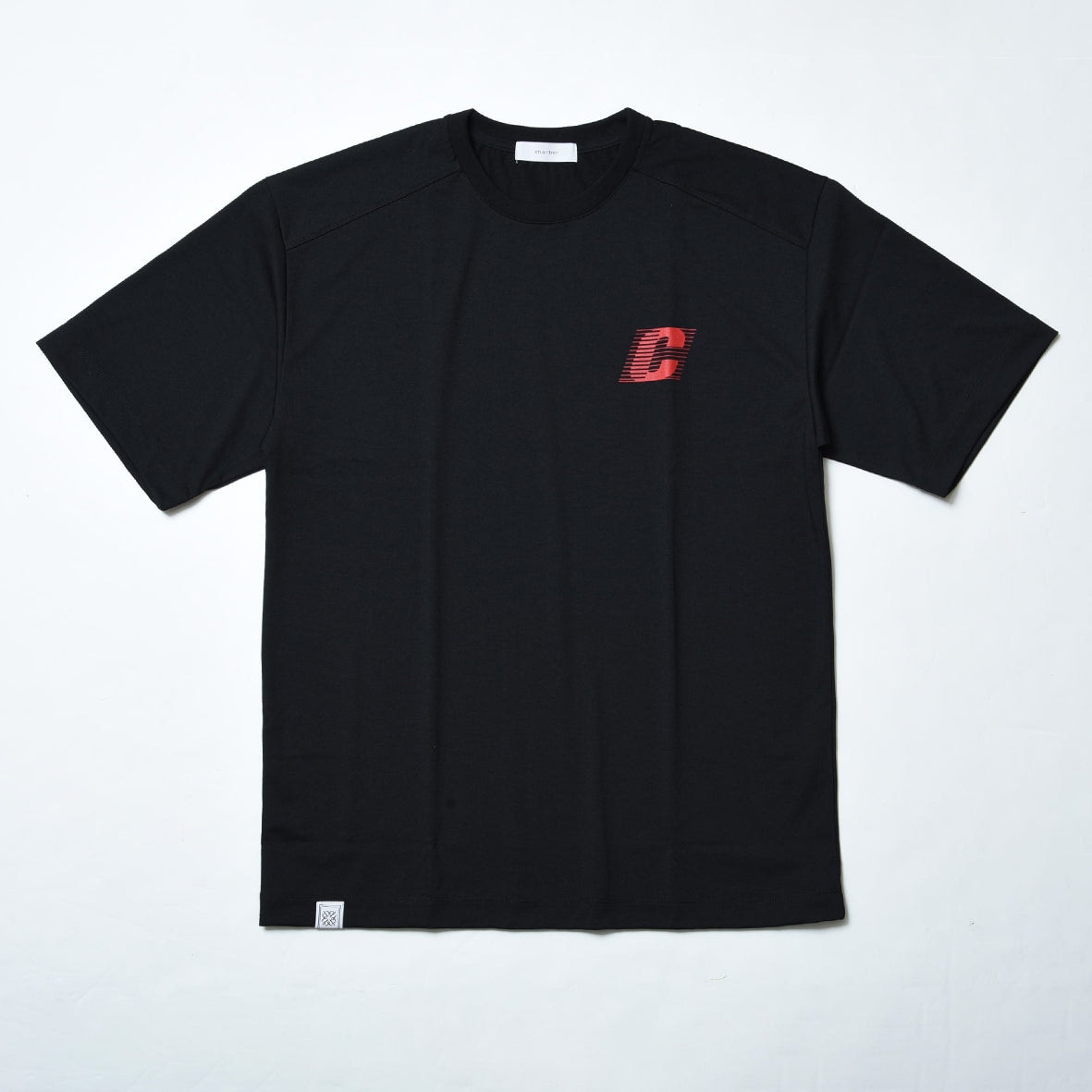 charbon / BACK LOGO DRY BIG T-SHIRT (RED PRINT)