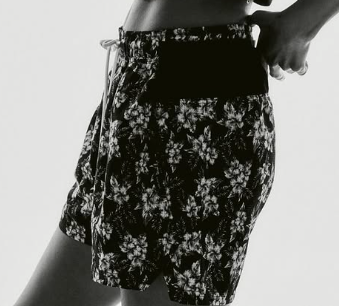charbon / FLOWER 7 POCKETS RACING SHORTS