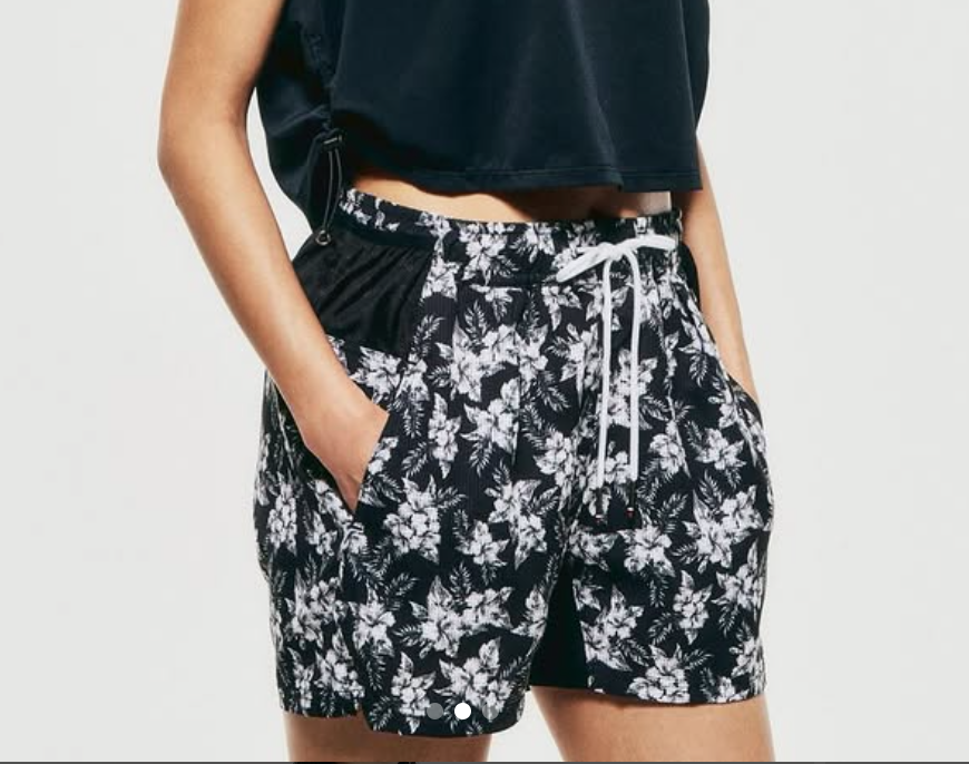 charbon / FLOWER 7 POCKETS RACING SHORTS