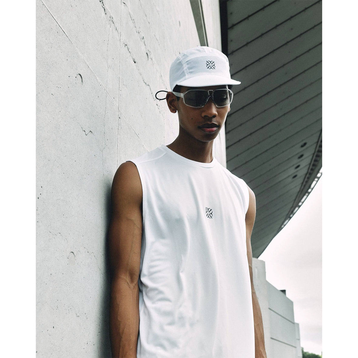 charbon / POLARTEC POWER DRY SLEEVELESS T-SHIRTS（ANAGRAM LOGO）