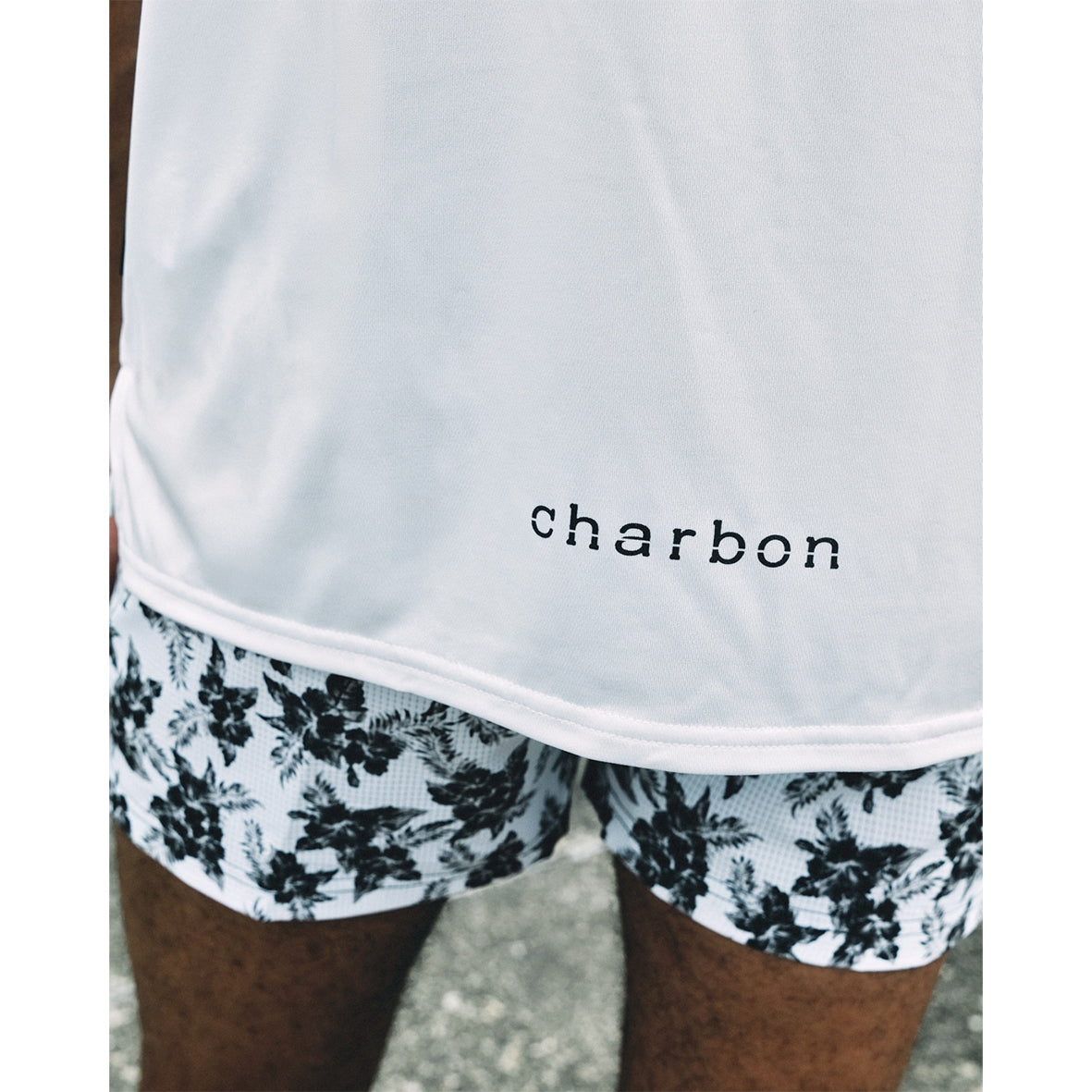 charbon / POLARTEC POWER DRY SLEEVELESS T-SHIRTS（ANAGRAM LOGO）