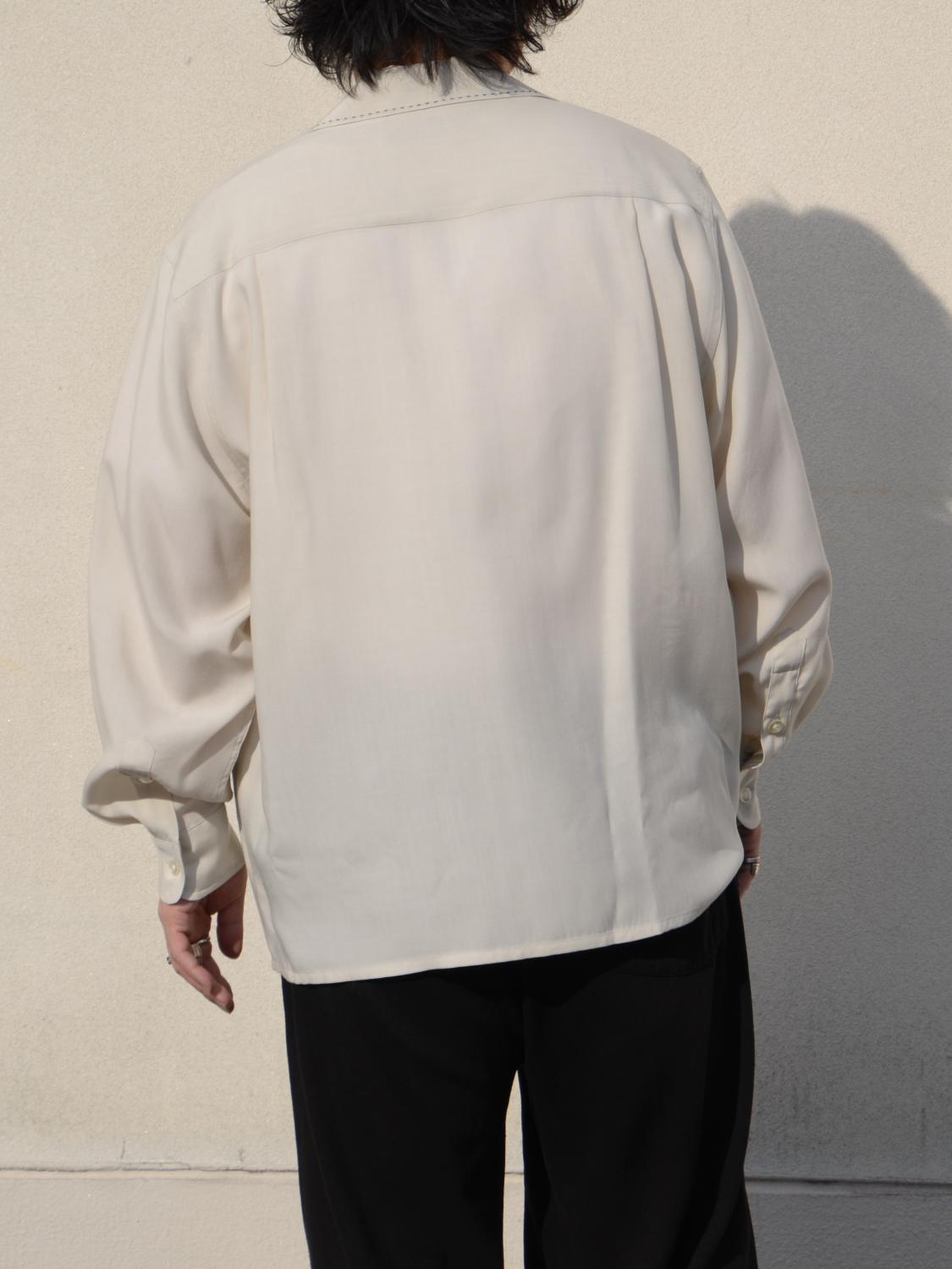 WACKO MARIA ワコマリア 50'S SHIRT L/S (TYPE-2) - IVORY - 26SSE-WMS