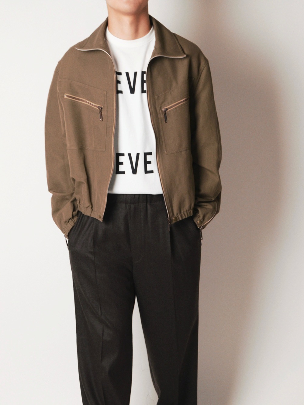 WEWILL/ウィーウィル】Zip Work Jacket (Khaki) Z-019-3003の通販