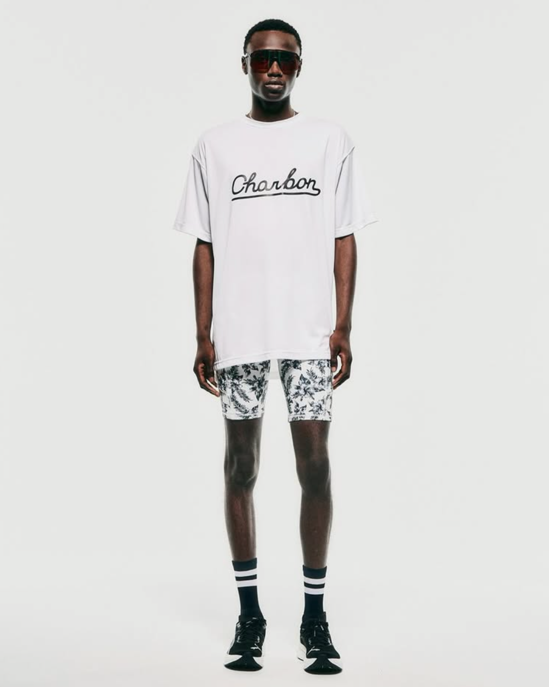 charbon / POLARTEC POWER DRY T-SHIRTS WHITE