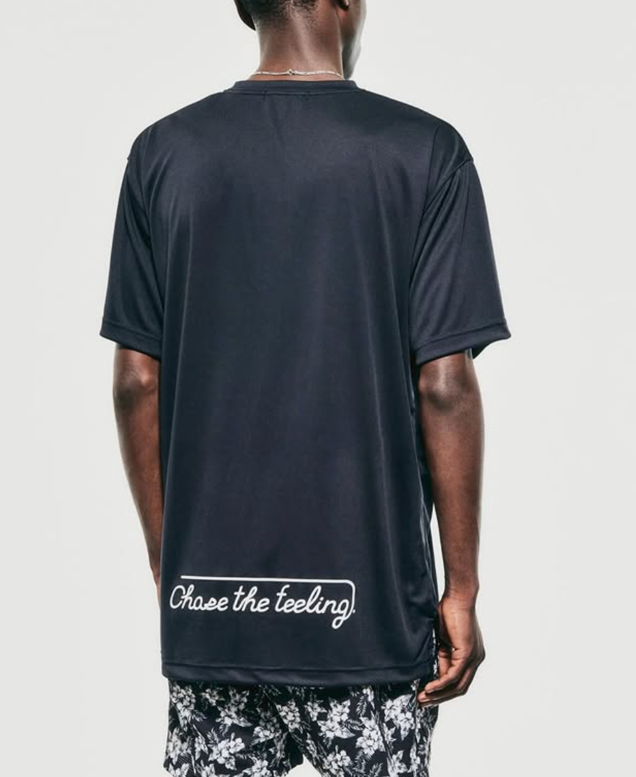 charbon ランニング POLARTEC POWER DRY charbon / POLARTEC POWER DRY T-SHIRTS BLACK
