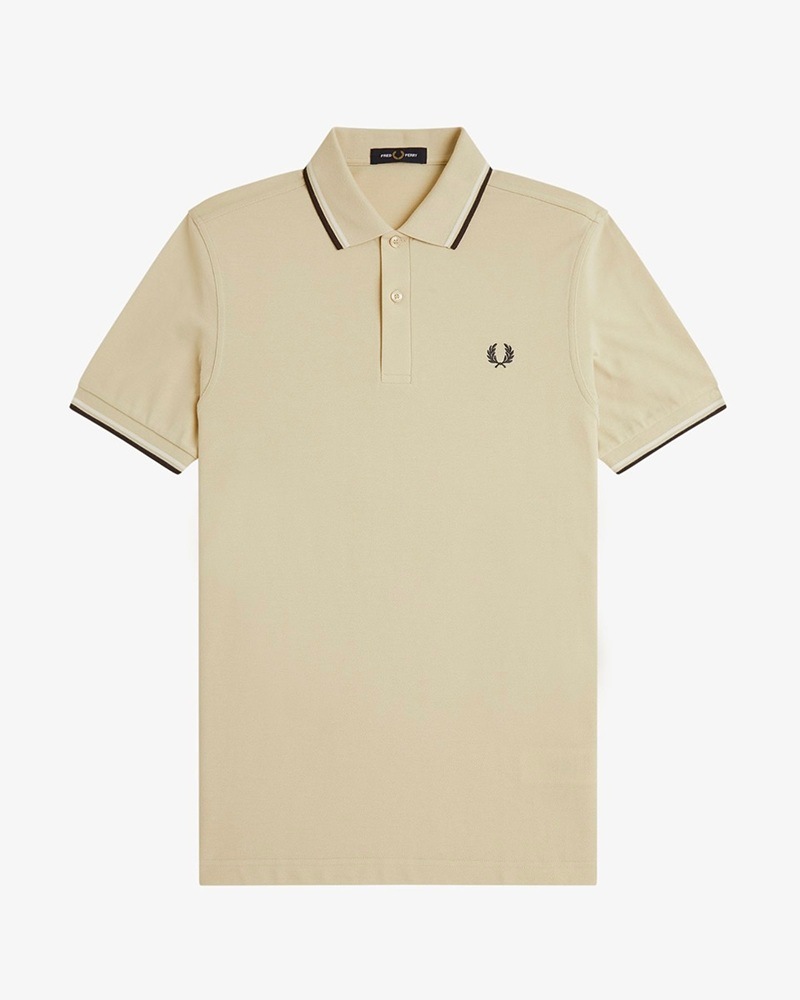 FRED PERRY 26SS Q1】 The Fred Perry Shirt (12B : OATMEAL / WHITE