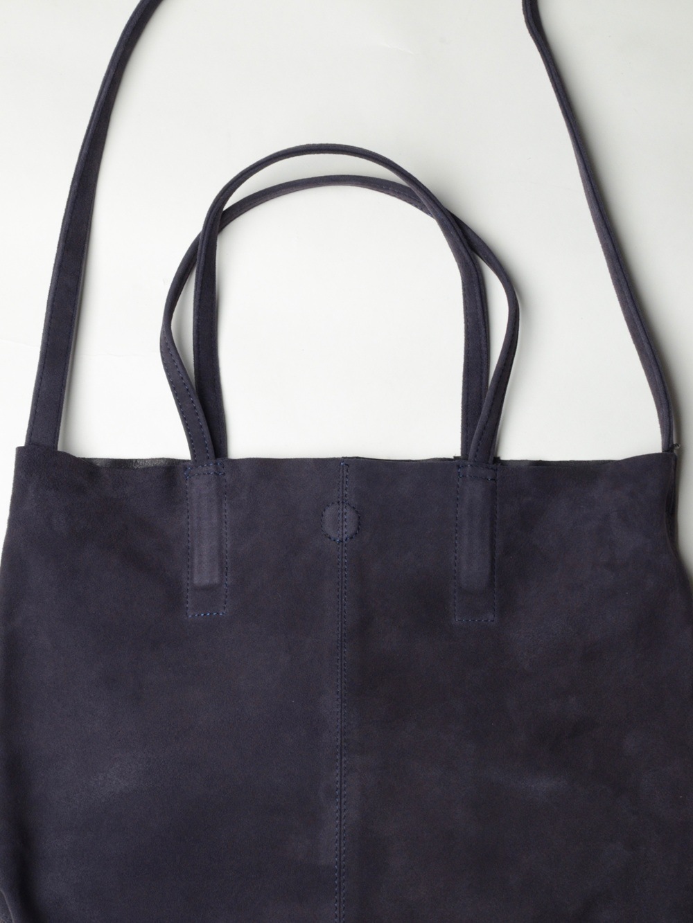 Morphee モルフェ 3WAY MIDIUM TOTE - SHORT (OIL SUEDE NAVY) MS-ONV