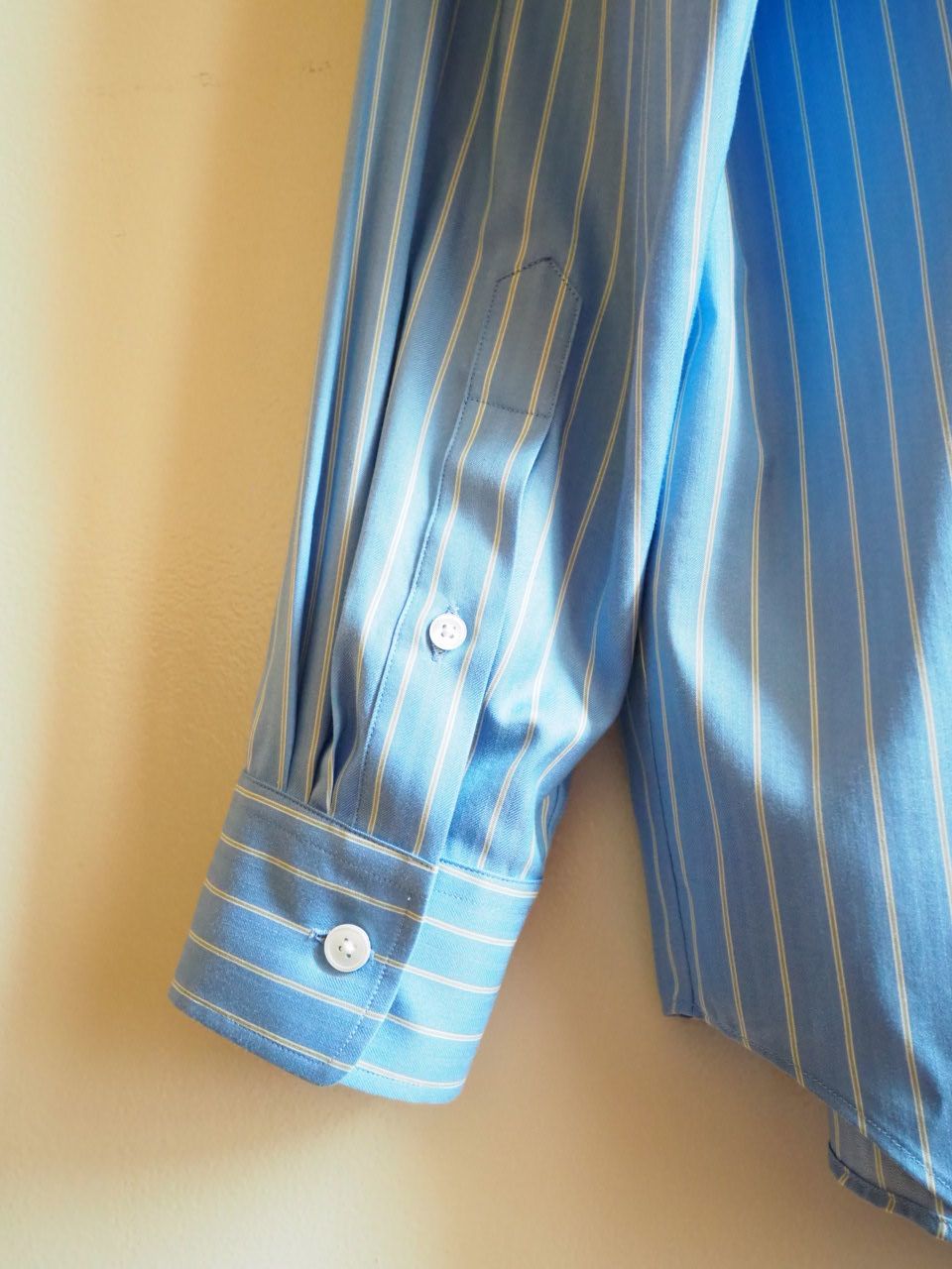 2026FW】COTTON SILK STRIPE SHIRT（SAX BLUE STRIPE）A26AS03CSの通販