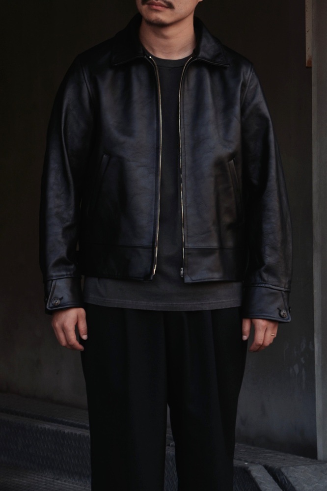 coal　T JACKET 麻80%ジャケット Lot.802 Cossack Leather Jacket (BLACK) TTAW25802 - CIENTO