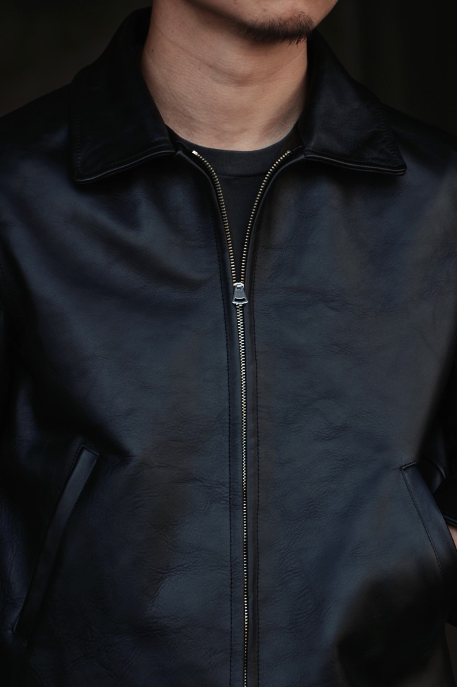 Lot.802 Cossack Leather Jacket (BLACK) TTAW25802 - CIENTO WEB STORE