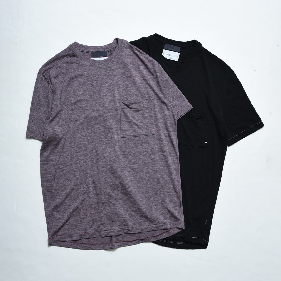 シャルボン charbon REDA WOOL TIE DYE charbon / REDA WOOL POCKET T-SHIRT BLACK