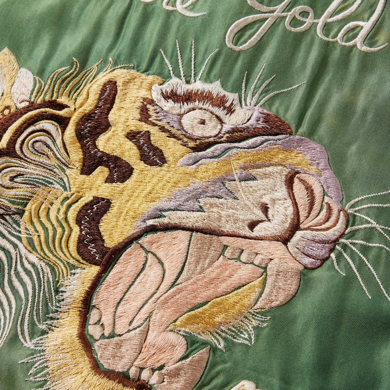 GOLD / ACETATE SOUVENIR JACKET AGED WASHED MODEL GL15553