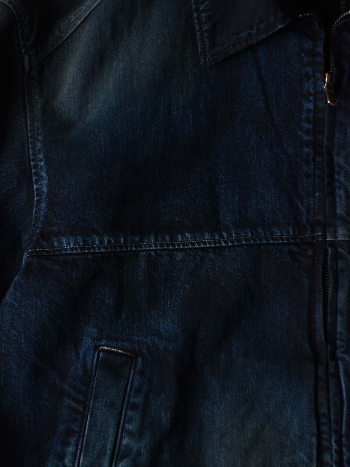 DENIM ZIPUP JACKET (BLACK) ANC-JK78 - ANCELLM アンセルムの通販