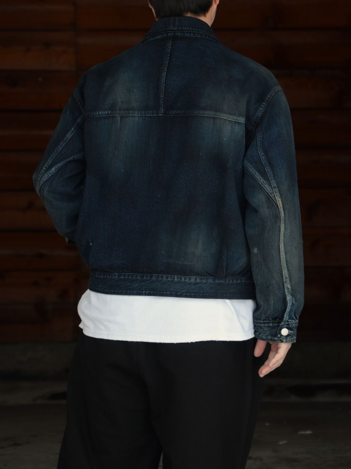 DENIM ZIPUP JACKET (BLACK) ANC-JK78 - ANCELLM アンセルムの通販