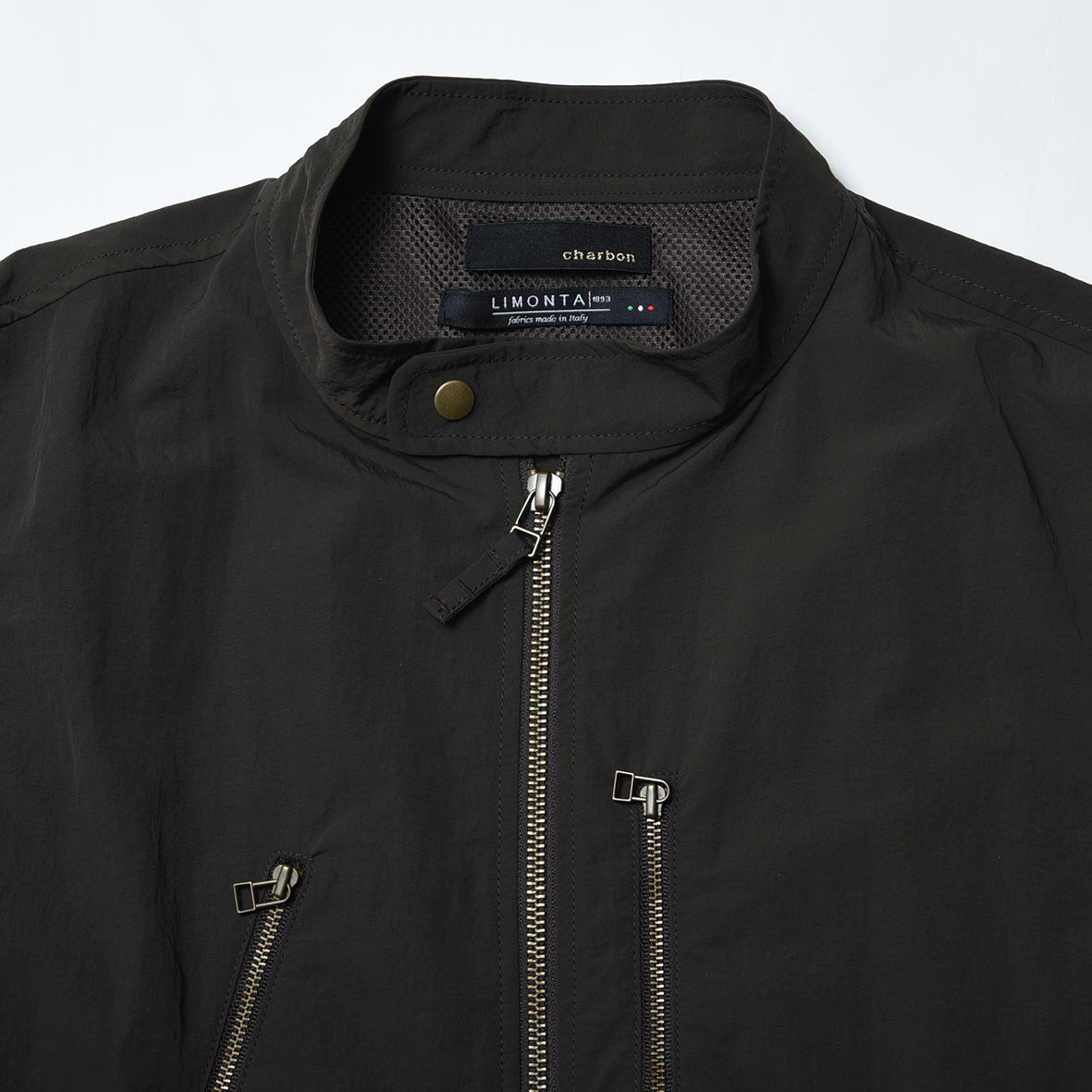 charbon / LIMONTA NYLON RIDERS VEST BROWN