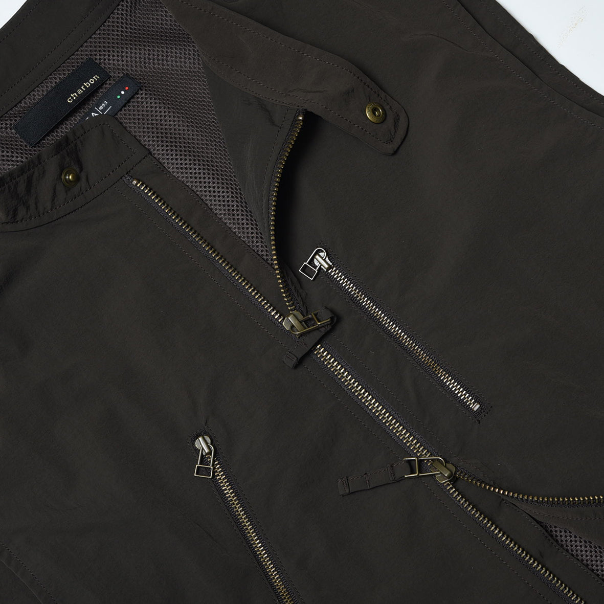 charbon / LIMONTA NYLON RIDERS VEST BROWN
