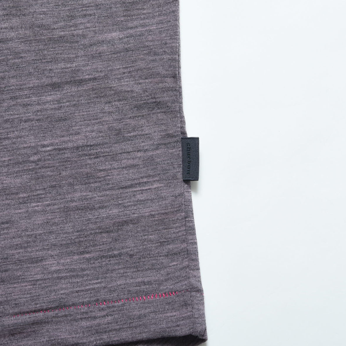 charbon / REDA WOOL POCKET T-SHIRT M/PINK