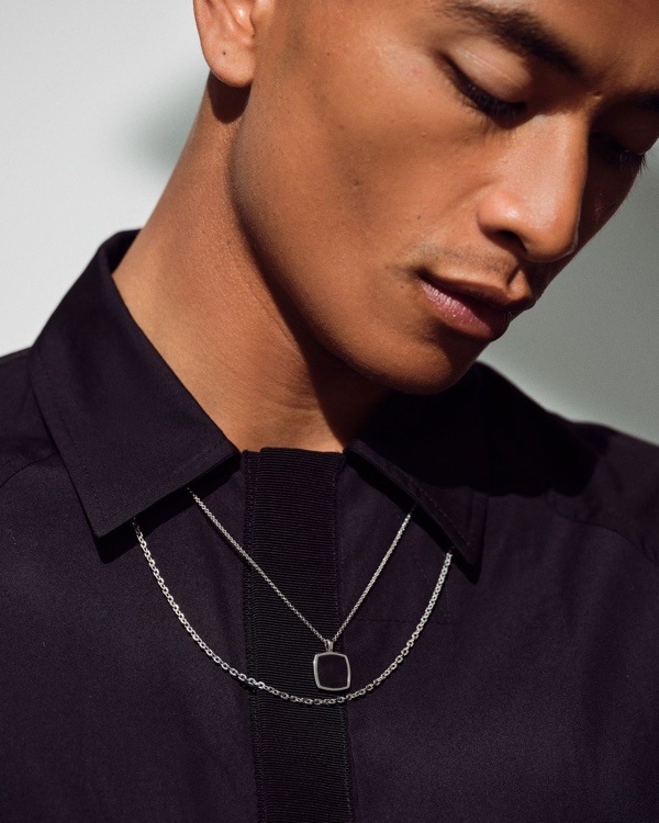 TOM WOOD Mini Cushion Pendant オニキス　ネックレス TOM WOOD トムウッド MINI CUSHION PENDANT ONYX ブラック