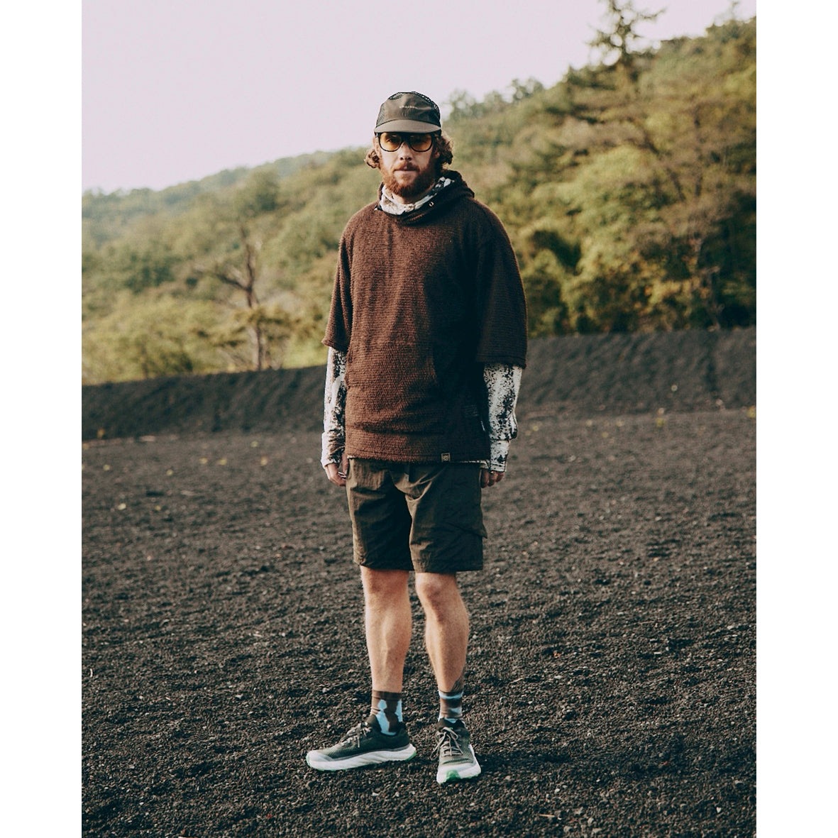 charbon / LIMONTA NYLON CARGO SHORTS BROWN