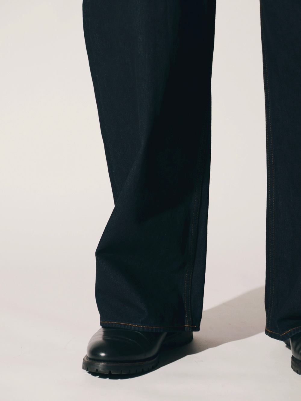 26FW】ANCELLM アンセルム STRAIGHT WIDE DENIM PANTS OW (INDIGO) ANC