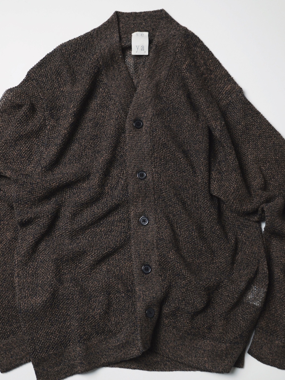 KOMOREBI CARDIGAN (INDIGO×MUD MELANGE) NK09162K01の通販 KOMOREBI CARDIGAN (INDIGO×MUD MELANGE) NK09162K01の通販