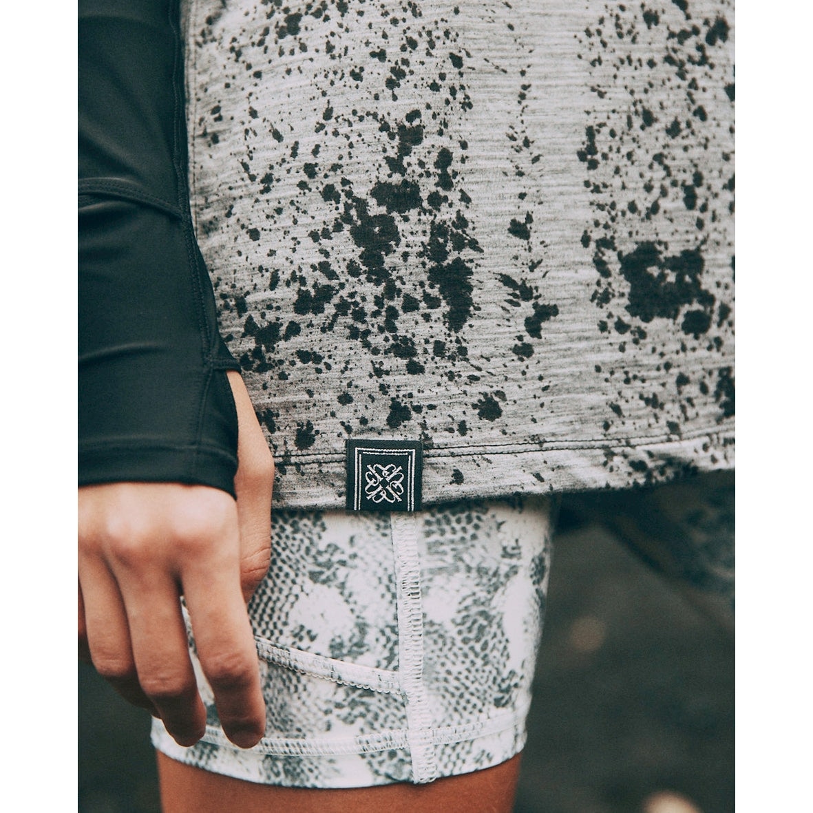 シャルボン charbon REDA WOOL SPLASH DYE N/S REDA WOOL SPLASH DYE N/S T-SHIRTS