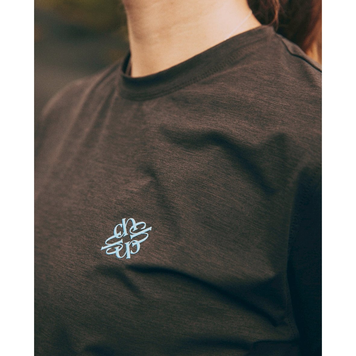 charbon / ITALIAN FABRIC BASIC T-SHIRTS BROWN