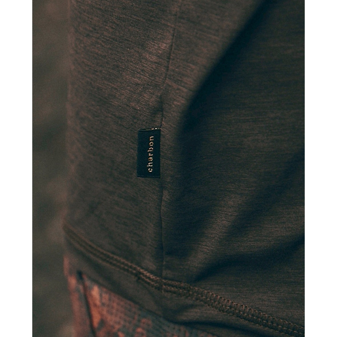 charbon / ITALIAN FABRIC BASIC T-SHIRTS BROWN