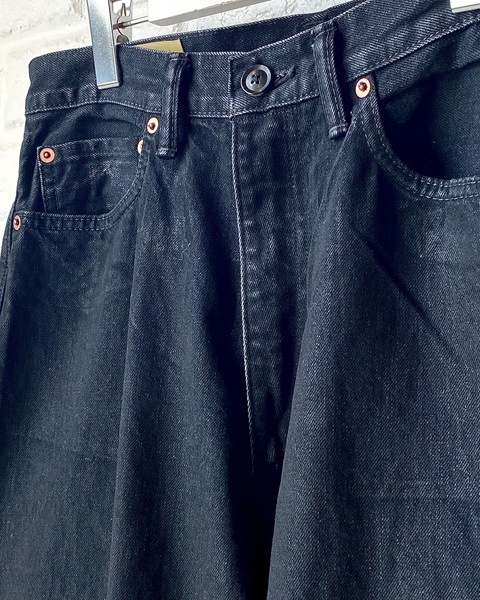 cantate Denim Flare Trousers (WAXED WASH) BLACK 26AWCA0618の通販