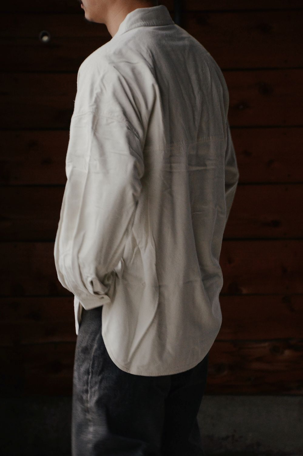 ANCELLM/アンセルム】 SILK NEP LONG SHIRT (OFF) ANC-SH86-A - CIENTO