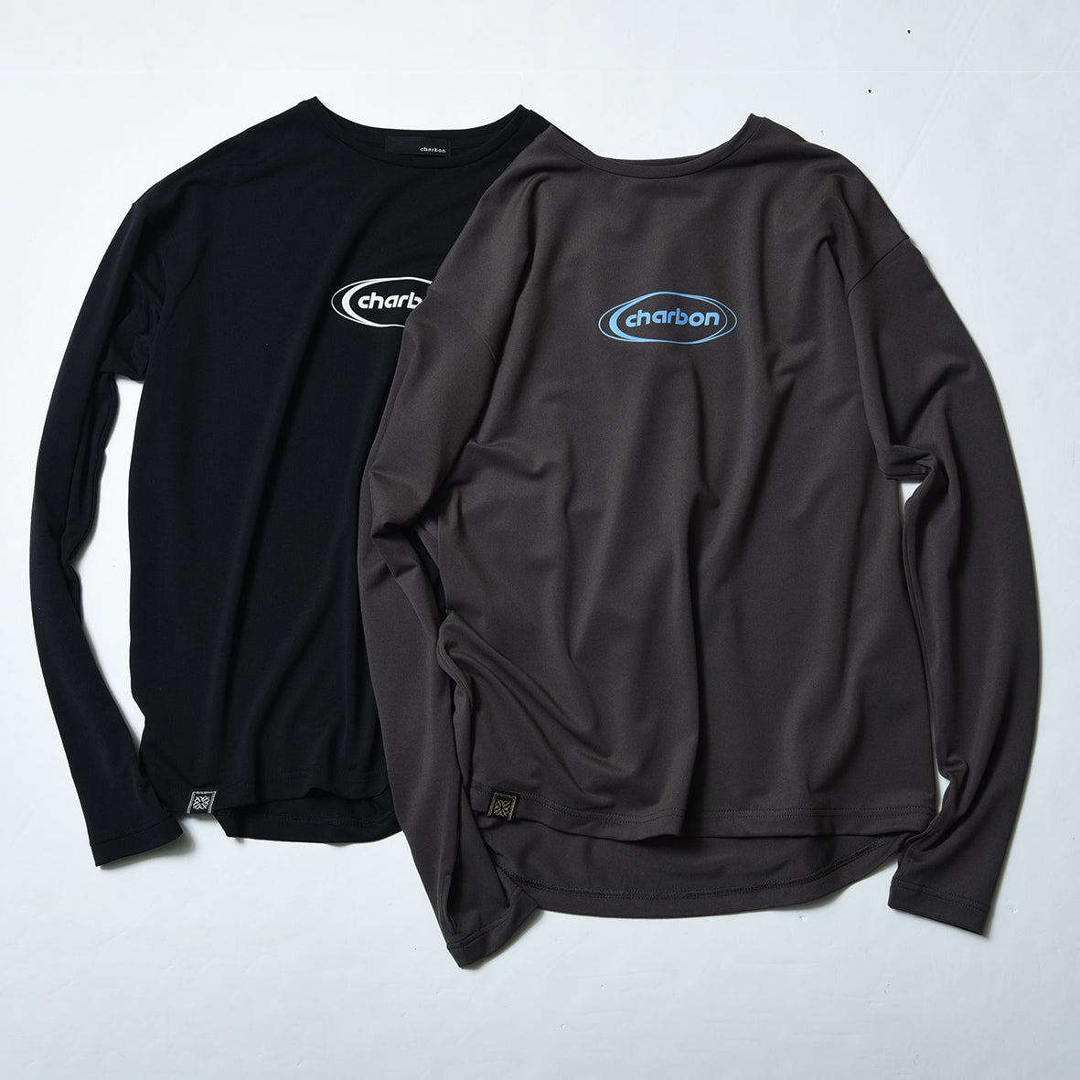 charbon / POLARTEC DRY SMOOTH LONG SLEEVE T-SHIRTS（OVAL LOGO）MOCA