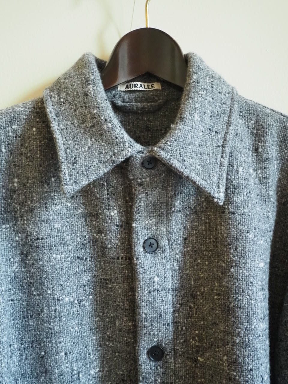 2026FW】HOMESPUN TWEED SHIRT BLOUSON (MIX GRAY) A26SH05HTの通販