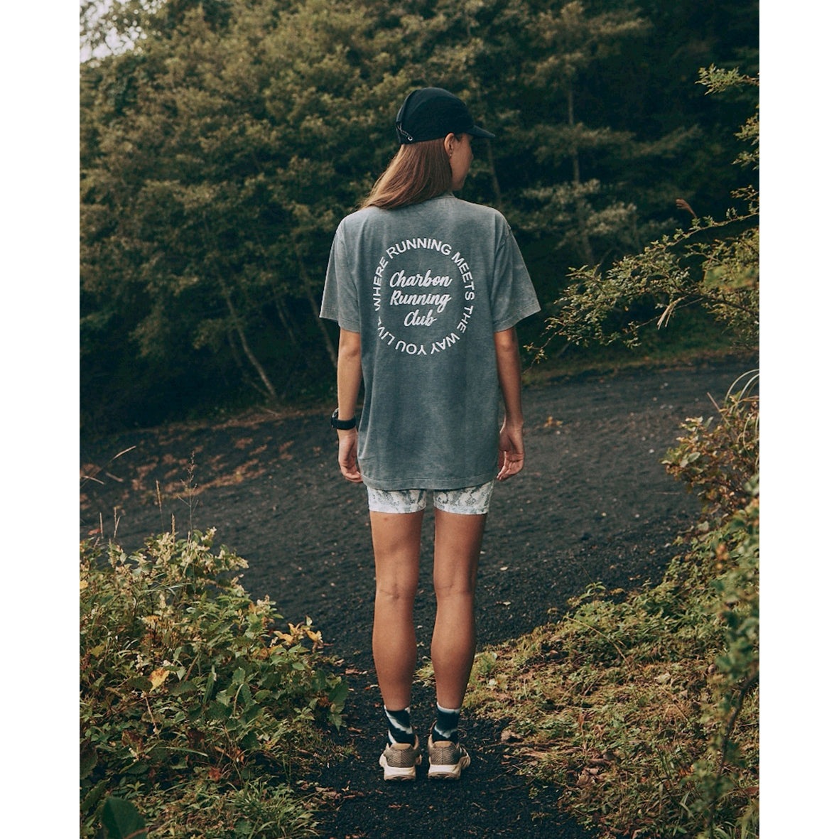 charbon / TIE DYE PRINT T-SHIRTS CHARCOAL