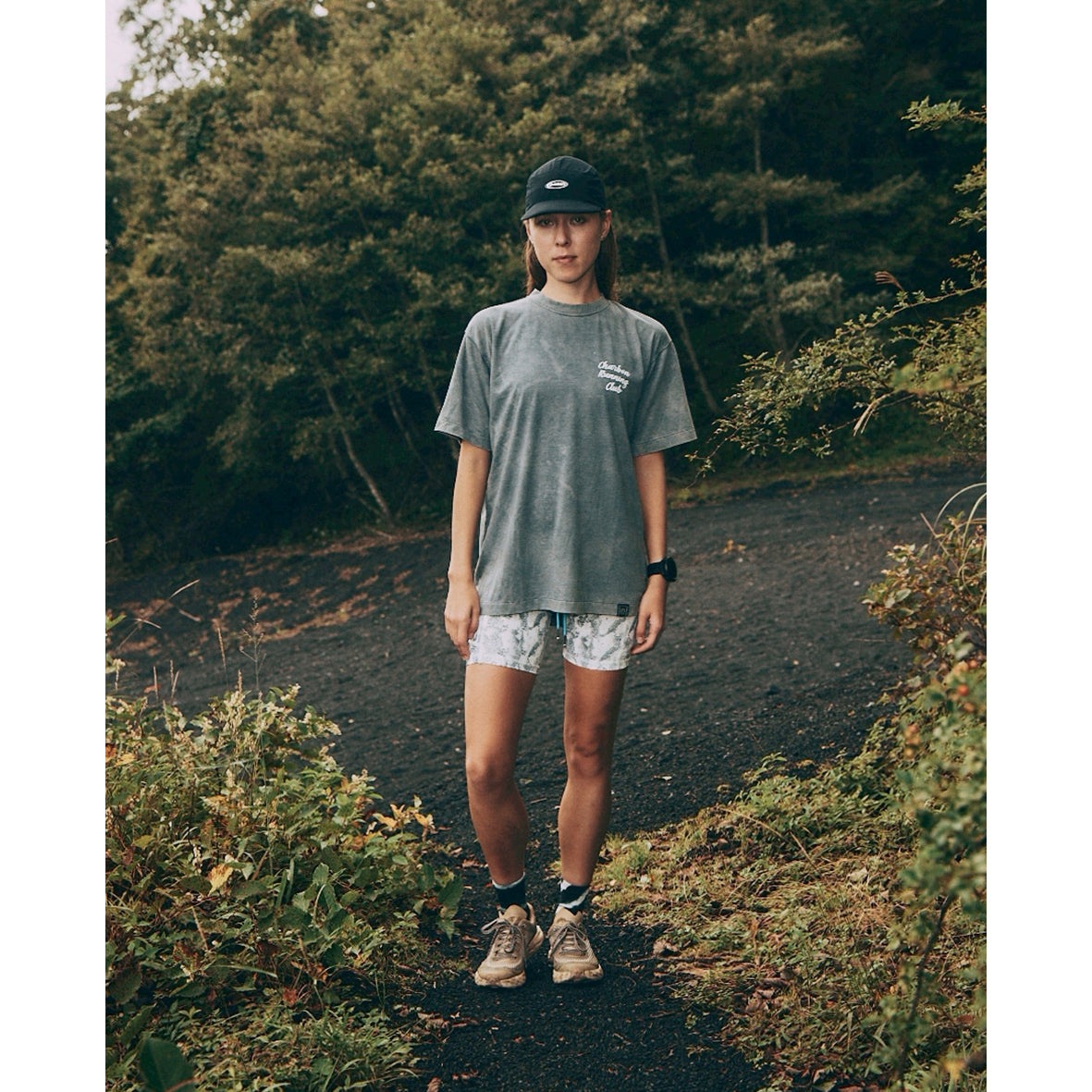 charbon / TIE DYE PRINT T-SHIRTS CHARCOAL