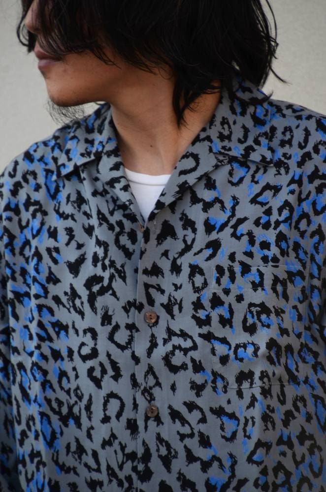 2025AW】HAWAIIAN SHIRT L/S (TYPE-3) GRAY 25FW-WMS-HI03