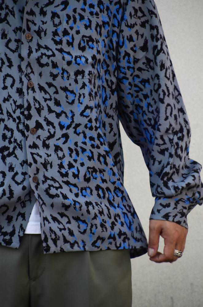 2025AW】HAWAIIAN SHIRT L/S (TYPE-3) GRAY 25FW-WMS-HI03